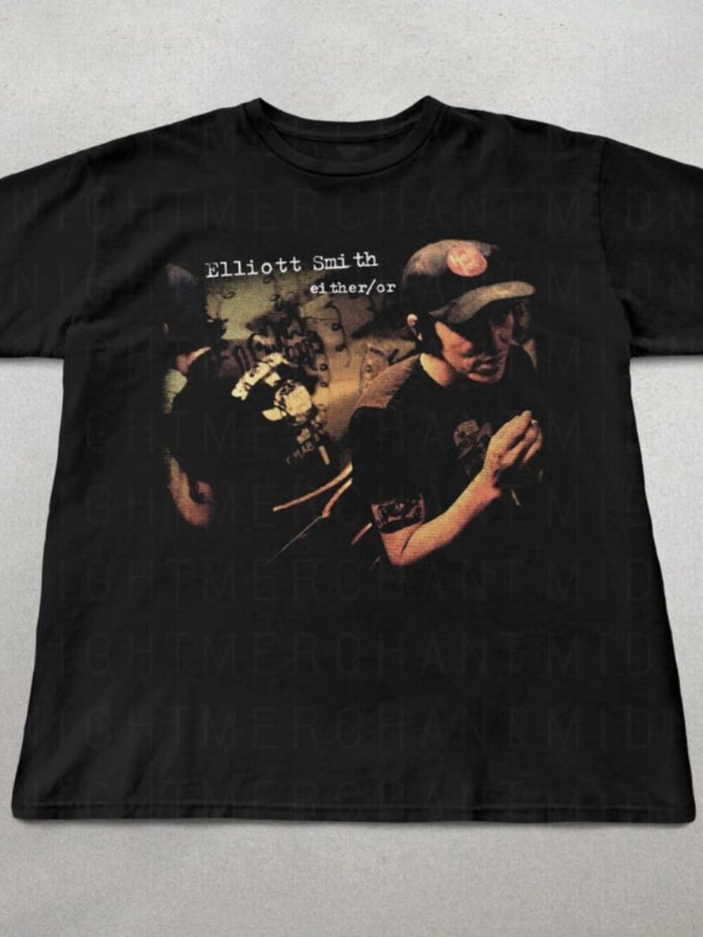 Elliot Smith Either or T-shirt, Indie folk shirt, Retro 90s graphic tee